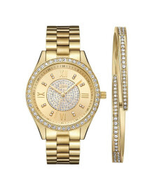 Купить наручные часы JBW: Women's Mondrian Jewelry Set Diamond (1/6 ct.t.w.) 18k Gold Plated Stainless Steel Watch