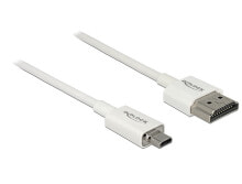 DeLOCK 85147 HDMI кабель 0,25 m HDMI Тип A (Стандарт) HDMI Тип D (Микро) Белый