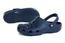 Мужские шлепанцы Мужские шлепанцы синие резиновые пляжные закрытые Crocs 10001-410