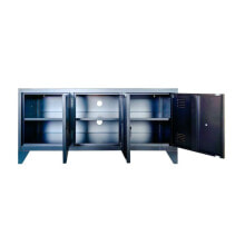 ТВ шкаф Home ESPRIT Чёрный Металл 120 x 40 x 58 cm