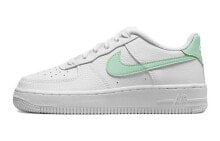 Nike Air Force 1 Low 休闲 轻便 低帮 板鞋 GS 白薄荷绿 / Кроссовки Nike Air Force 1 Low GS CT3839-105
