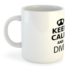 Кружки, чашки, блюдца и пары kRUSKIS Keep Calm and Dive Mug 325ml
