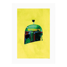 Wandbild Star Wars Helmets Boba Fett