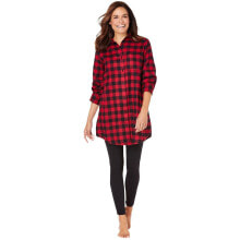 Купить женские пижамы Dreams & Co.: Plus Size Plaid PJ Set