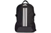 adidas 阿迪达斯 大容量Logo印花休闲运动 聚酯纤维 书包背包双肩包 男女同款 黑色 / Рюкзак Backpack Adidas Logo FI7968