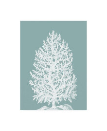 Trademark Global fab Funky Coral Tree on Mist Blue Green Canvas Art - 19.5