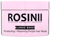 Schützende und reparierende Haarmaske - Rosinii Blonde Boost Protecting + Repairing Purple Hair Mask