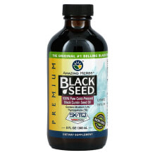 Растительные масла amazing Herbs, Black Seed, 100% чистое масло холодного отжима из семян черного тмина, 240 мл (8 жидк. унции)