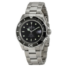 Мужские научные часы с серебряным браслетом Invicta Mako Swiss Pro Black Dial Mens Watch 9307