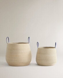 Seagrass baskets with handles