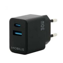 MOBILIS 30W USB-A and USB-C wall charger