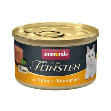 ANIMONDA Vom feinsten mousse chicken and rabbit wet cat food 85g