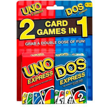 MATTEL GAMES Uno/Dos Express Combo Pack Board Game