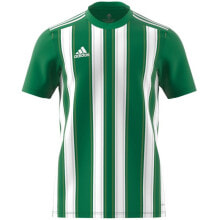 Мужские спортивные футболки Мужская футболка спортивная белая зеленая в полоску футбольная  adidas Striped 21 JSY M H35644