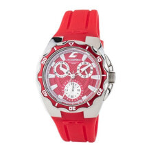Мужские наручные часы с ремешком Мужские наручные часы с красным силиконовым ремешком Chronotech CT7117B-07
