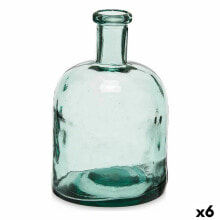 Bottle Decoration Width Transparent 15 x 24,5 x 15 cm (6 Units)