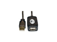 Купить компьютерные кабели и коннекторы Tripp Lite: Tripp Lite USB 2.0 Hi-Speed Active Extension Repeater Cable (M/F), USB Type-A, 5