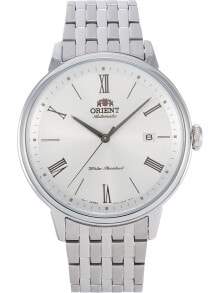 Мужские наручные часы с браслетом Мужские часы с серебряным браслетом  Orient RA-AC0J04S10B Automatik Herren 43mm 5ATM
