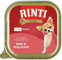 Купить влажные корма для собак Rinti: Rinti Rinti Gold Mini Wołowina i perliczka - 100g