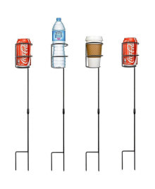 Sorbus outdoor Beverage Heavy Duty Drink Holder Stakes Set Of 4