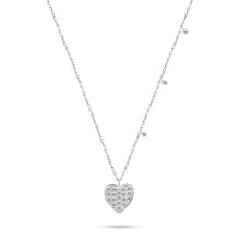 Ювелирные колье nCL62W Cubic Zirconia Silver Necklace (Chain, Pendant)