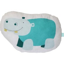 TEJIDOS REINA Hippopotamus Shape Filled Cushion Hippopotamus C-4 30x50 cm