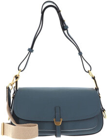 Женская сумка на плечо синяя Coccinelle Fauve E1I00120201 Y20 Shoulder Bag Shark Grey