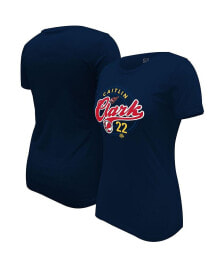 Купить женские блузки и кофточки Stadium Essentials: Stadium Essential Women's Caitlin Clark Navy Indiana Fever Runaway T-Shirt