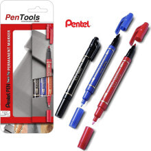 Pentel Markery permanentne Pentel Pen N75W 3 kolory