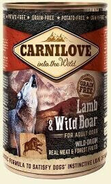 Carnilove Carnilove Dog Wild Meat Lamb & Wild Boar Adult - jagnię i dzik puszka 400g