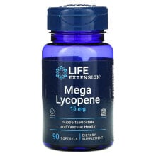 Антиоксиданты Life Extension, Mega Lycopene, 15 mg, 90 Softgels