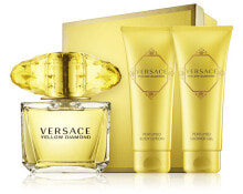 Versace Yellow Diamond 50 ml EdT Set 2x Pflege