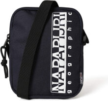 Мужская сумка через плечо спортивная тканевая маленькая планшет синяя Napapijri Messenger Bag, Blu Marine, 20cm