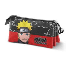 KARACTERMANIA Triple Pocket Pencil Case Clouds Naruto Shippuden