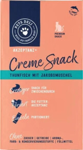 Купить лакомства для кошек Pets Deli: Katzenleckerli Creme Snack mit Thunfisch & Jakobsmuschel (6x15 g), 90 g