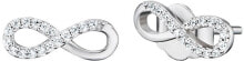 Женские ювелирные серьги silver earrings Infinity with zirconia ERE-LILINFIN-ST
