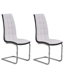 Best Master Furniture marilyn Faux Leather Dining Side Chairs,, Set of 2