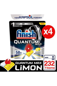 Quantum Max 232 Tablet Bulaşık Makinası Deterjanı Limon(58x4)