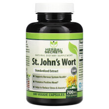 St. John's Wort, 700 mg, 180 Veggie Capsules (350 mg per Capsule)
