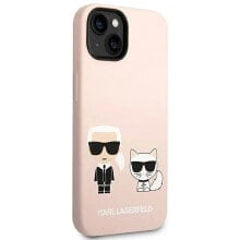 KARL LAGERFELD Klhmp14Msskci iPhone 14 Plus15 Plus 6.7 Silicone Karl&Choupette phone case