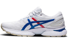 Asics GEL-Nimbus 22 低帮 跑步鞋 女款 白蓝红 / Кроссовки Asics GEL-Nimbus 22 1012A665-100