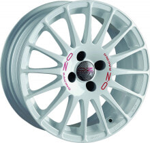 Колесный диск литой OZ Superturismo WRC white + red lettering 6.5x15 ET18 - LK4/108 ML65.06