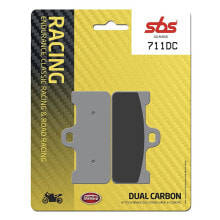 SBS Dual Hi-Tech Racing 711DC Carbon Organic Brake Pads