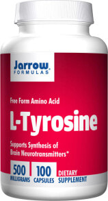 Аминокислоты Jarrow Formulas L-Tyrosine L-тирозин 500 мг 100 капсул