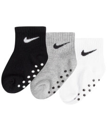 Носки для малышей, удерживающиеся на лодыжке, Pack of 3 Nike Baby Boys или Baby Girls Core купить в интернет-магазине