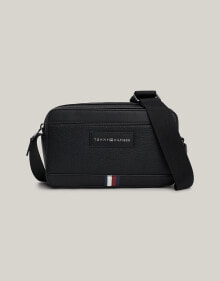 Tommy Hilfiger – TH Business – Strukturierte Reportertasche in Schwarz