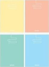 Herlitz Zeszyt B5/96K kratka Pastel Color (5szt)