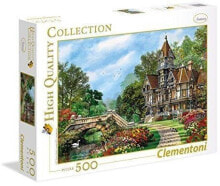 Детские развивающие пазлы Clementoni Puzzle, 500 elementów. Old Waterway Cottage (35048 CLEMENTONI)