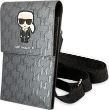 Karl Lagerfeld Karl Lagerfeld Torebka KLWBSAMIPG srebrny/silver Ikonik Karl Monogram Patch NoSize