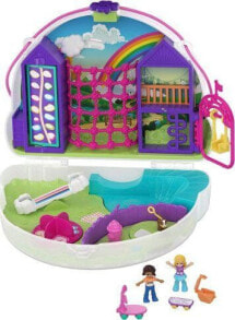 Детские игровые наборы и фигурки из дерева игровой набор Mattel Polly Pocket Сумочка-шкатулка, с микрокуколками и аксессуарами GKJ63